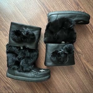 Manitobah Mukluks W7 waterproof leather snowy owl boots